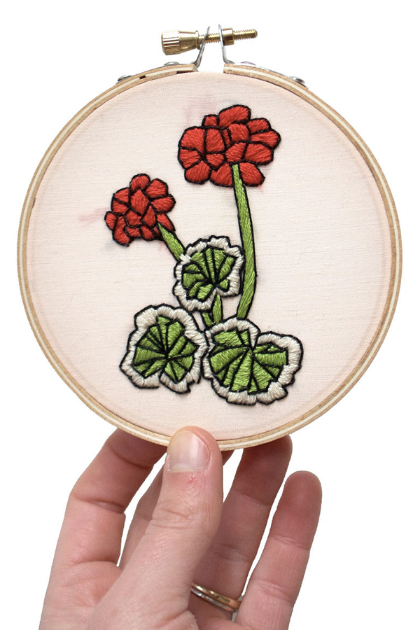 Hand embroidery pattern by Sarah K. Benning