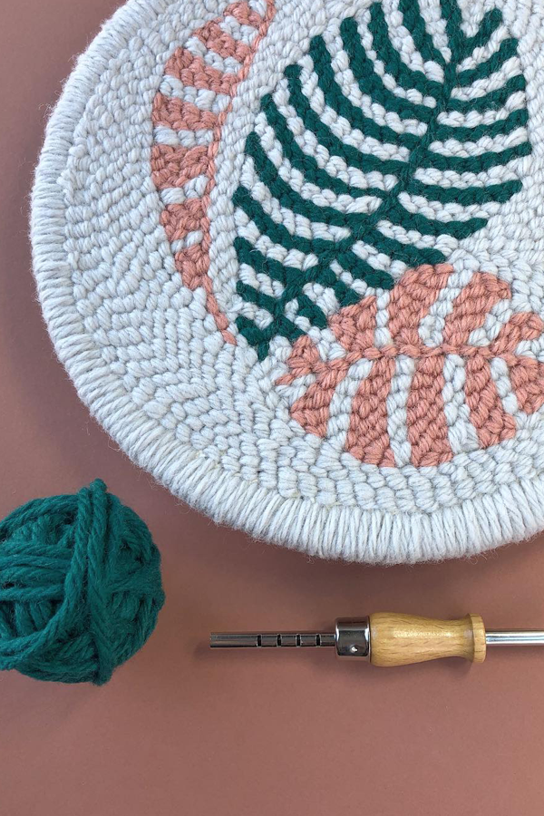 Punch needle embroidery kits for beginners