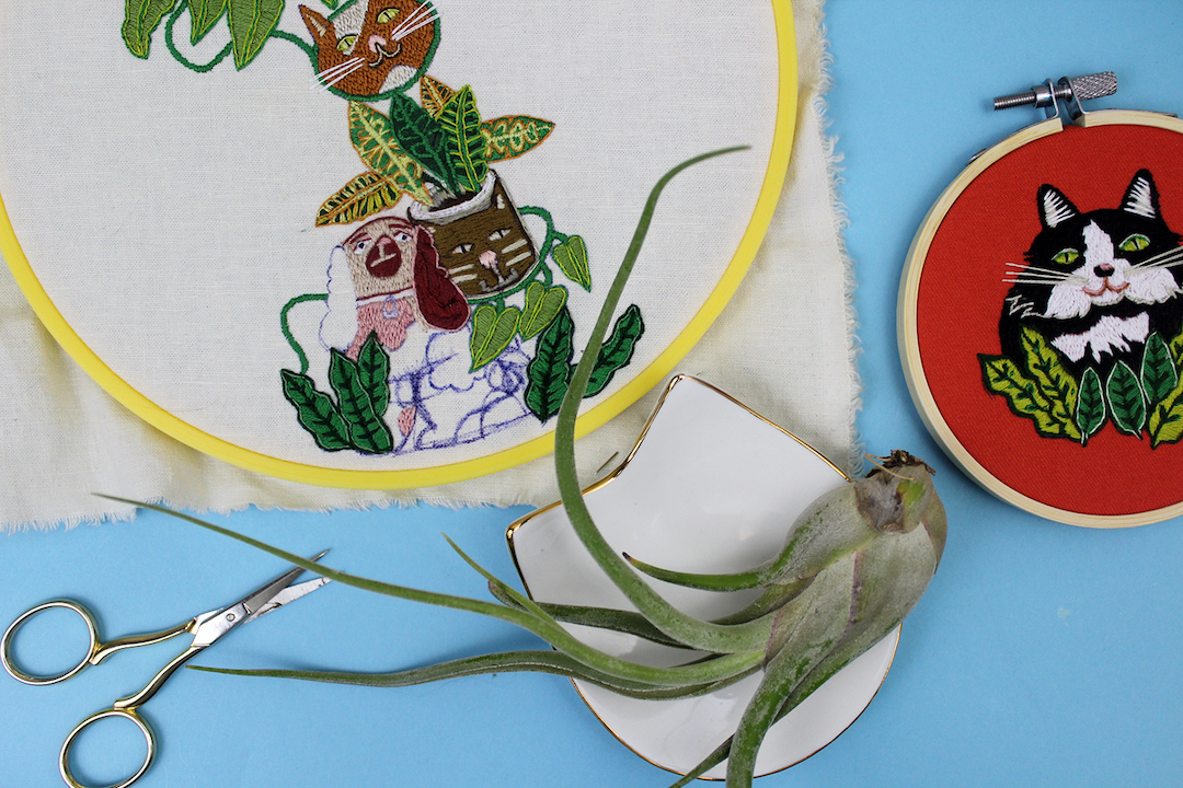 1 Year of Stitches embroidery project by Sara Barnes