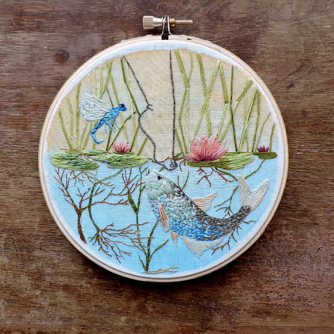 Embroidery art by Claudia González