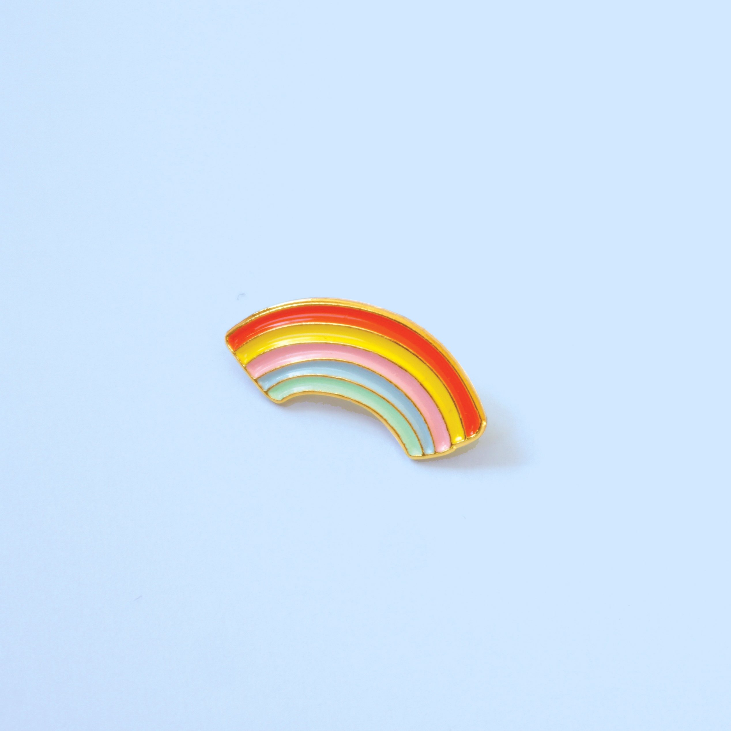 Rainbow enamel pin