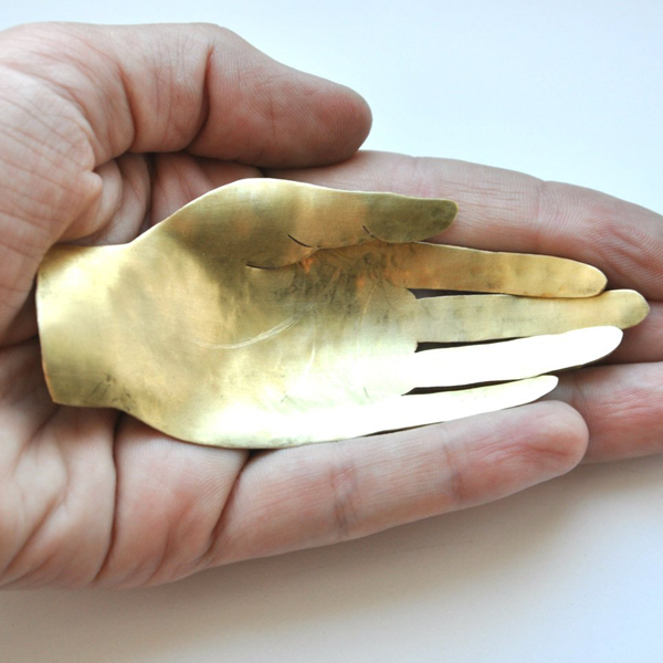 Brass hand ring dish