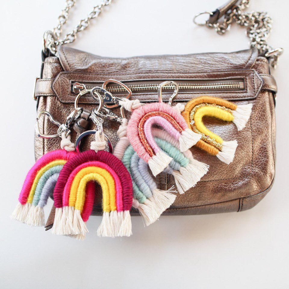 Rainbow keychains by Mandi Smethells 