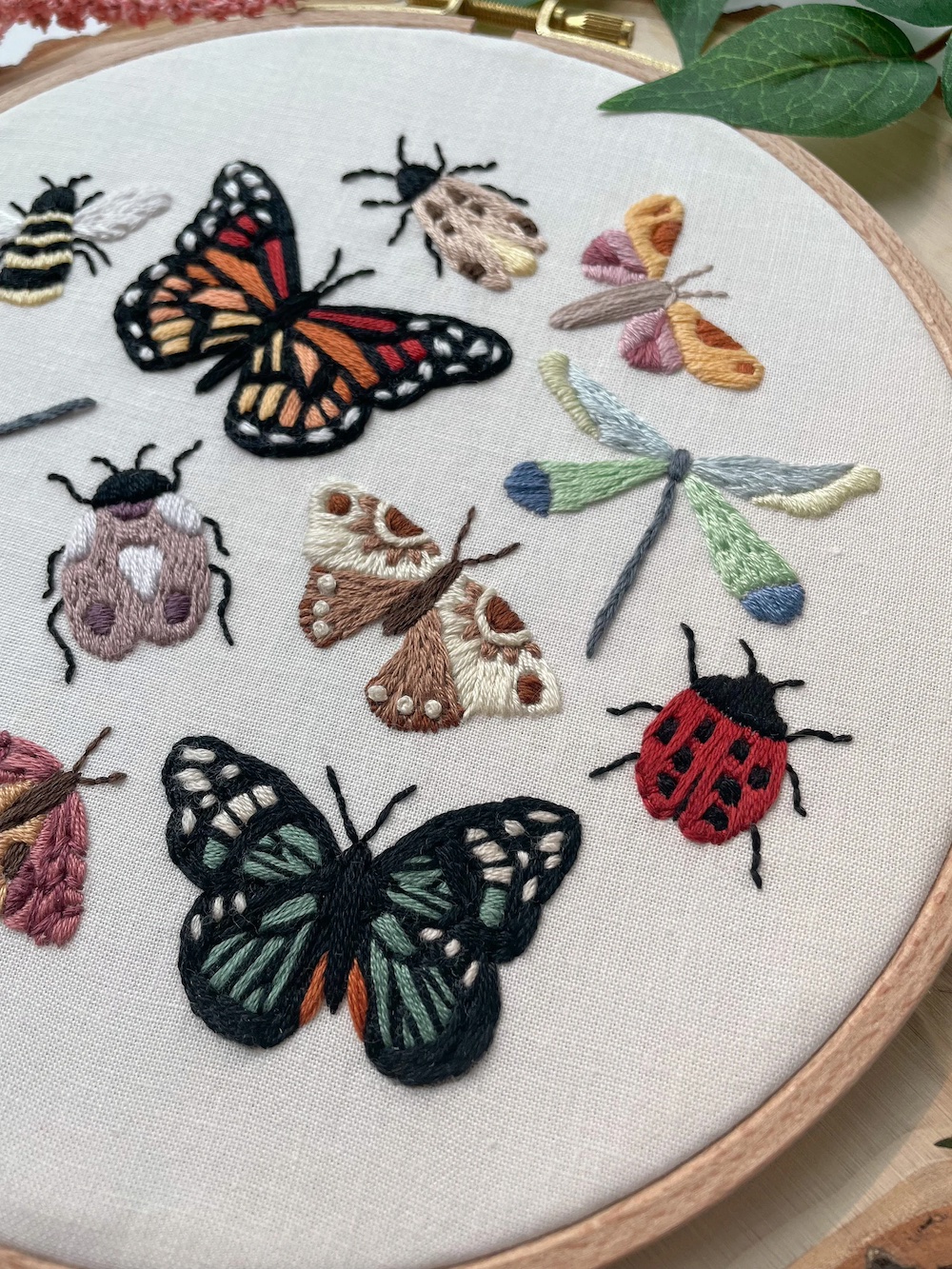 Bug embroidery patterns