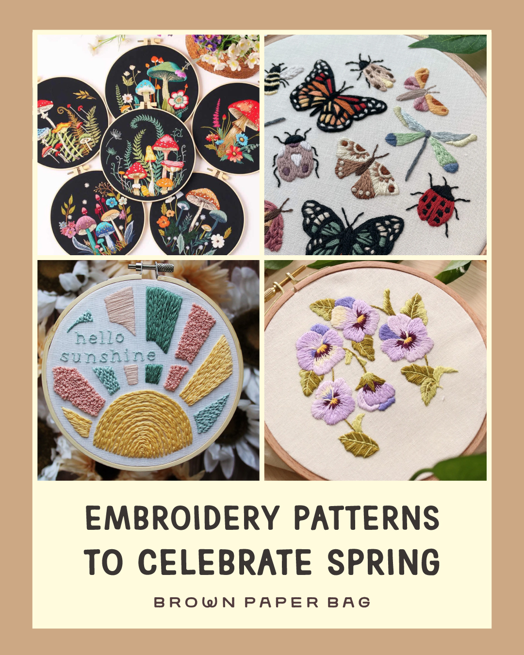 Spring hand embroidery patterns to try