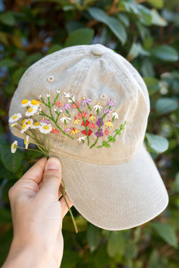 DIY embroidery hat kit