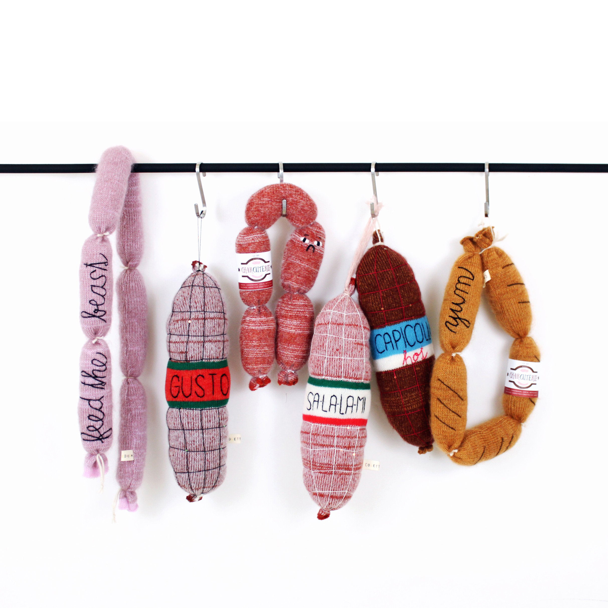 Knitted sausages