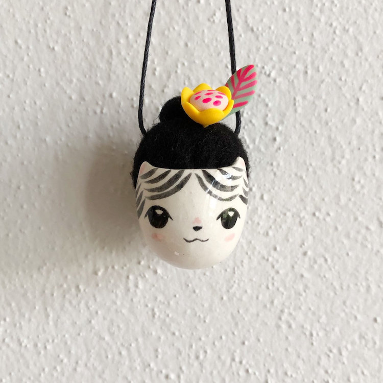 Pincushion necklaces by Erin Paisley