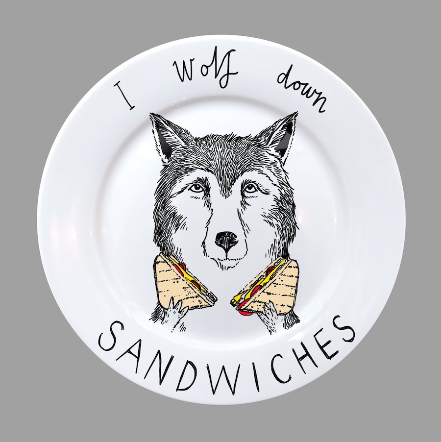 Illustrated plate by James Ward aka Jimbob