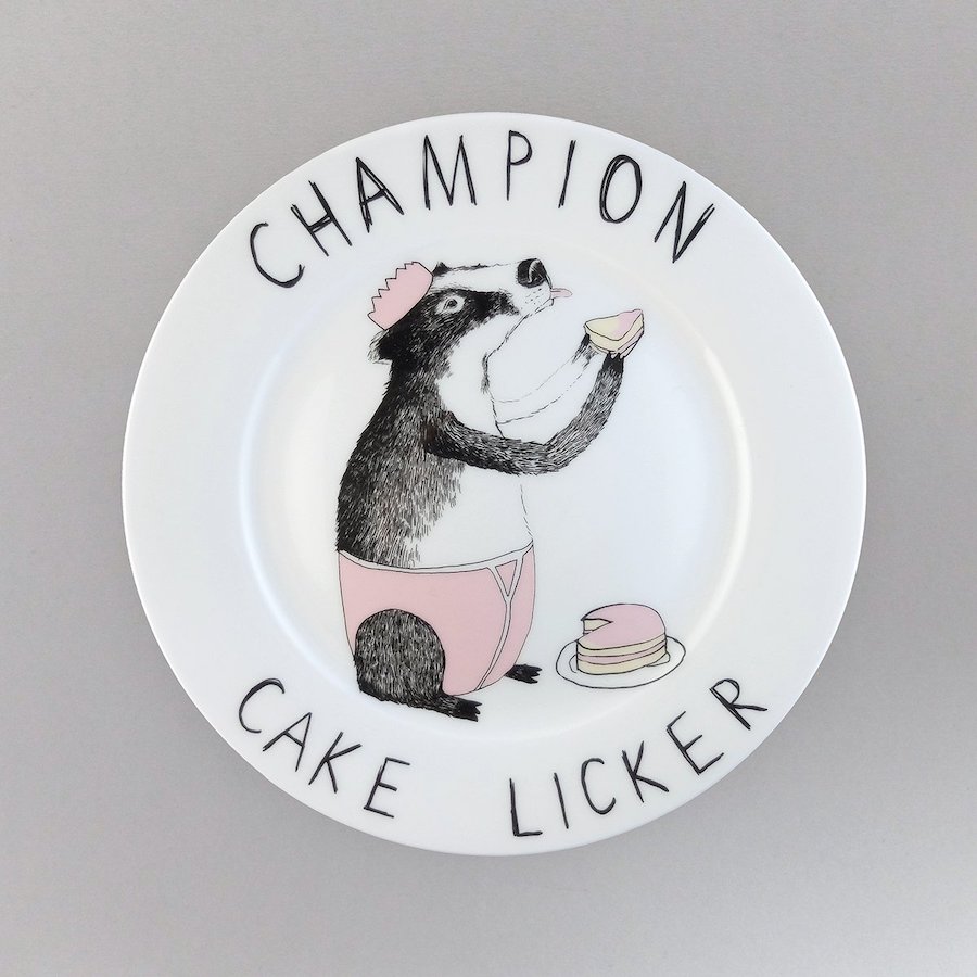 Illustrated plate by James Ward aka Jimbob