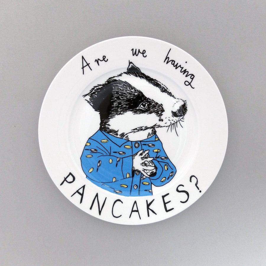 Funny illustrated plates