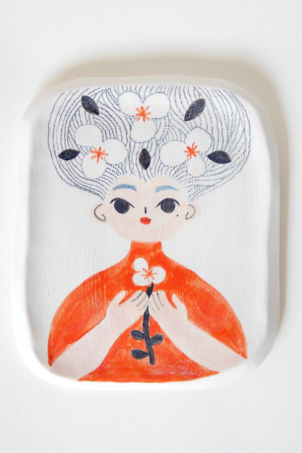 Lady plate by Two Hold Studios