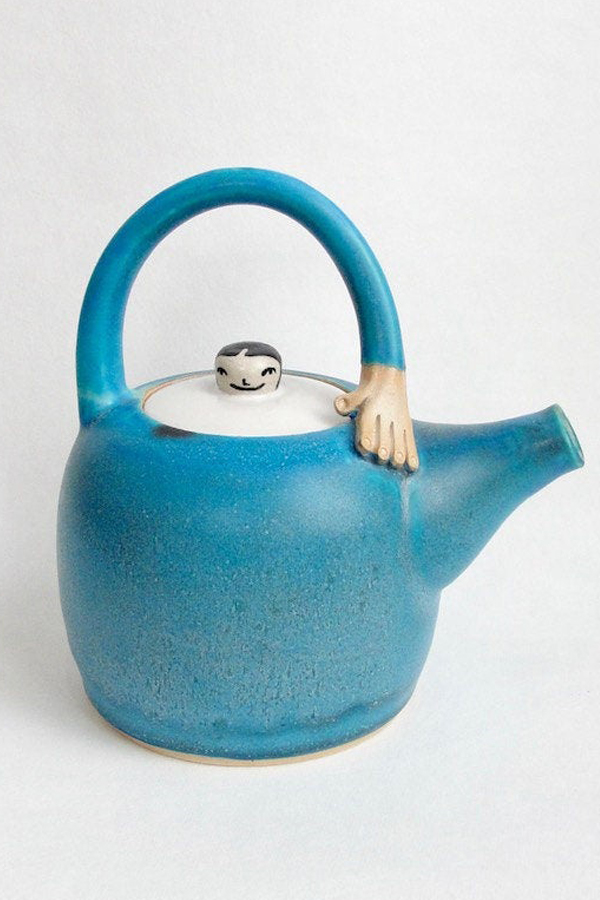 Stoneware teapot