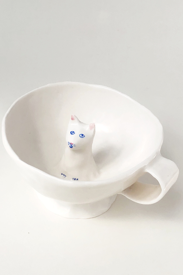 Hidden cat coffee mug