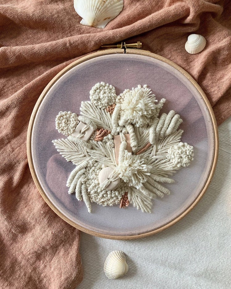 Ocean-inspired embroidery