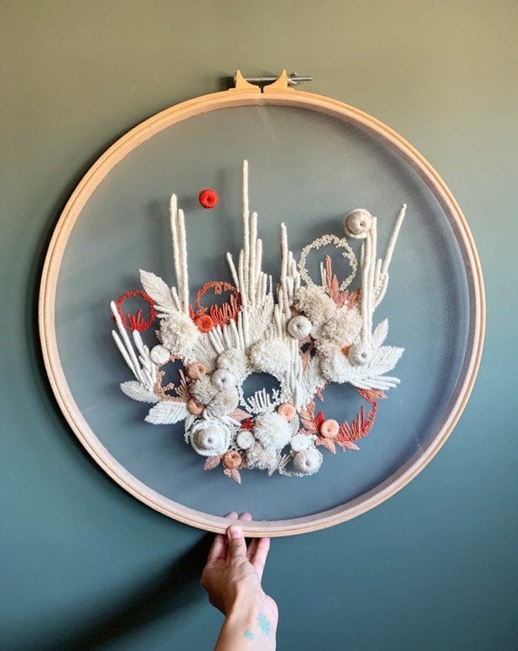 Hand embroidery by Helen Wilde