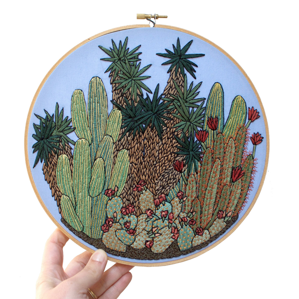 Contemporary embroidery pattern by Sarah K. Benning