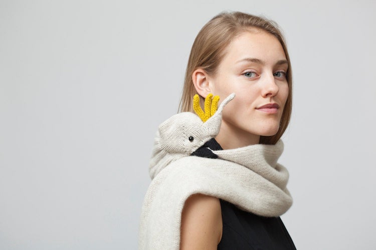 DIY bird scarf