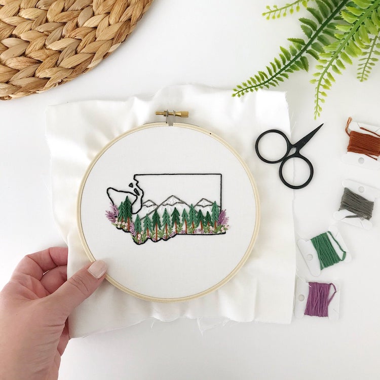 Hand embroidery pattern