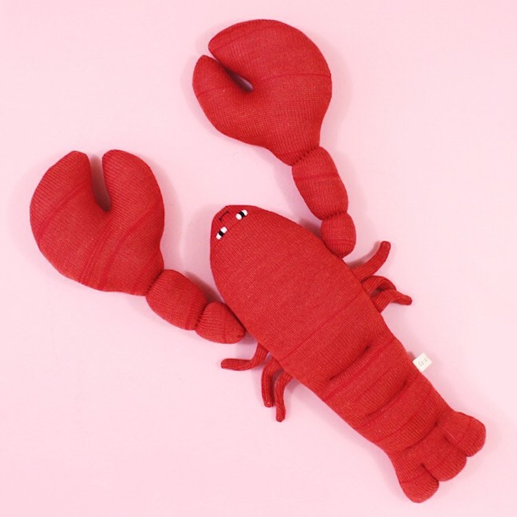 Knitted crab doll