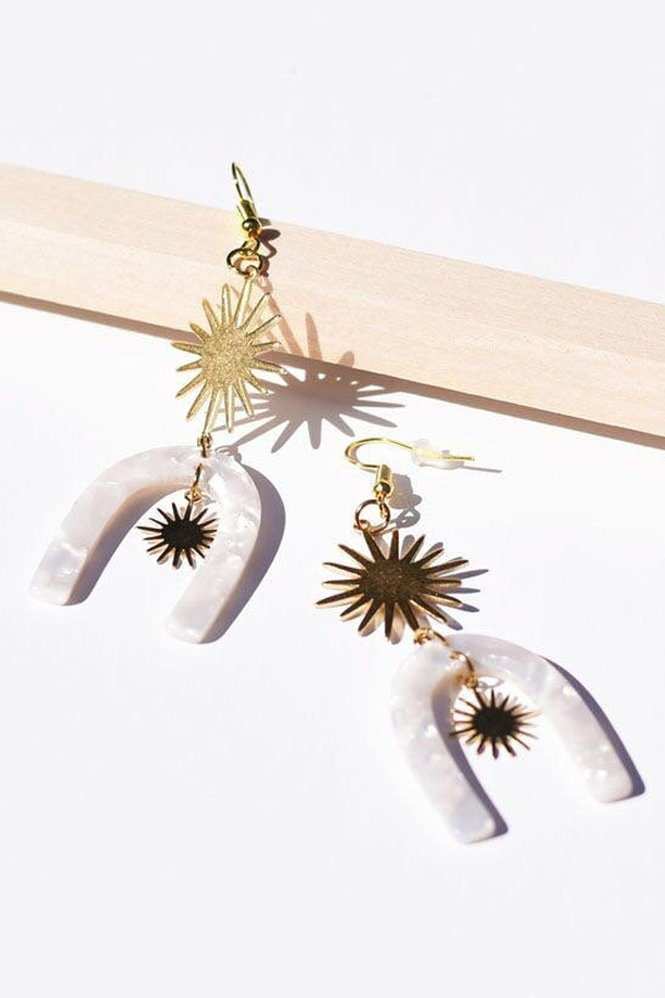 Starburst statement earrings