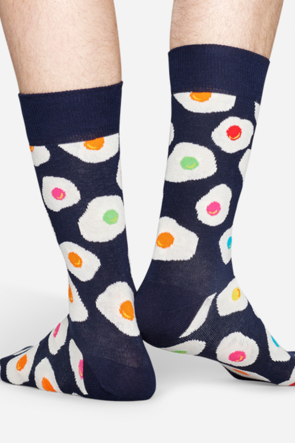 Egg patterned socks