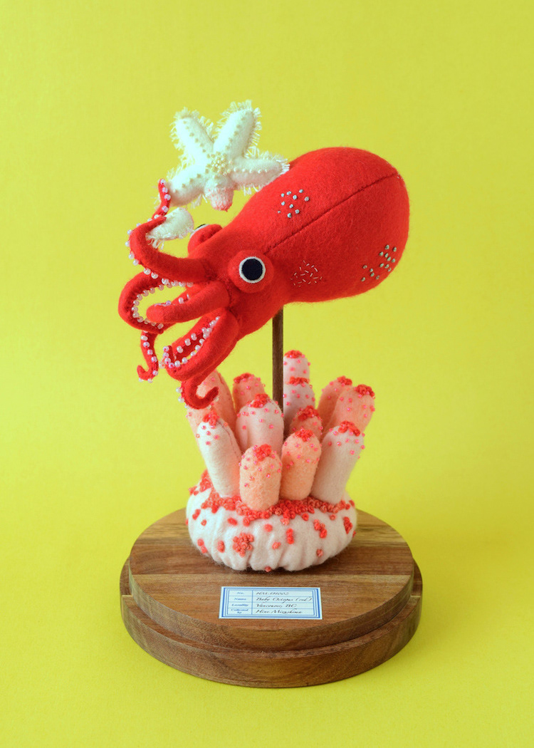 Soft sculptures by Hine Mizushima