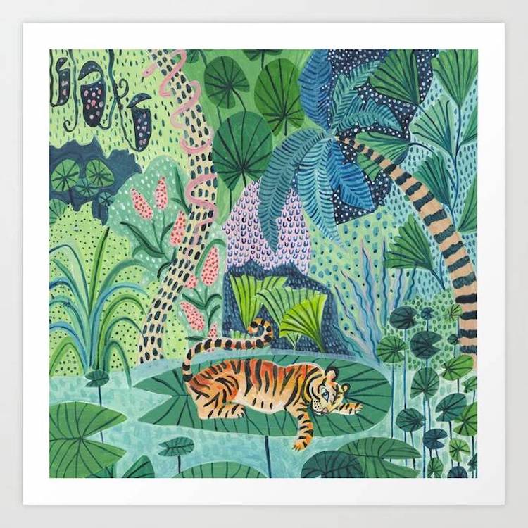 Jungle illustration print