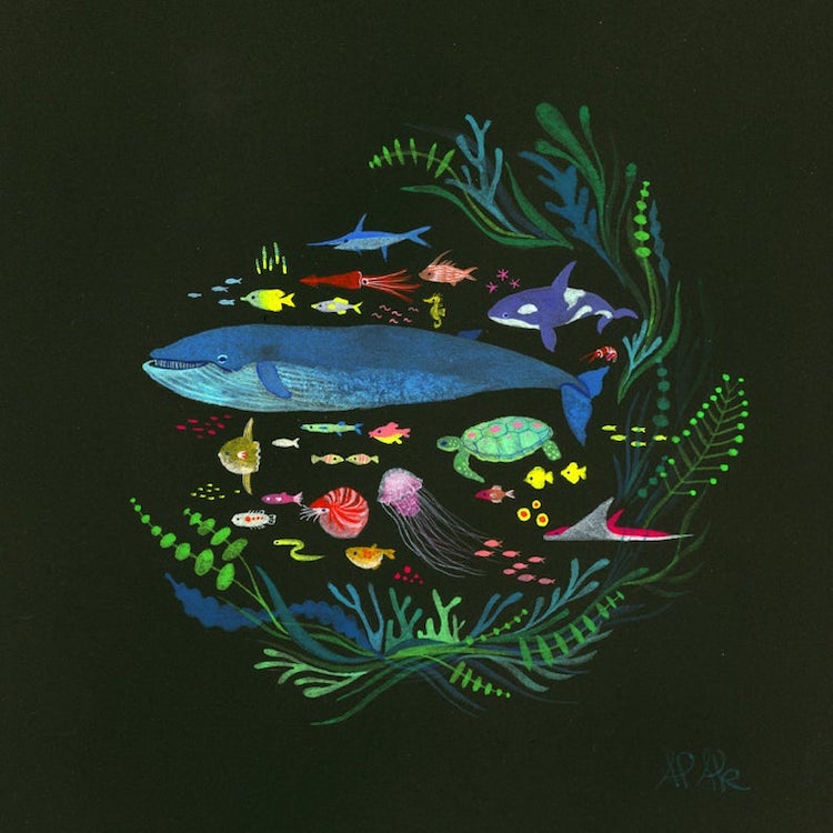 Underwater creature print by APAK