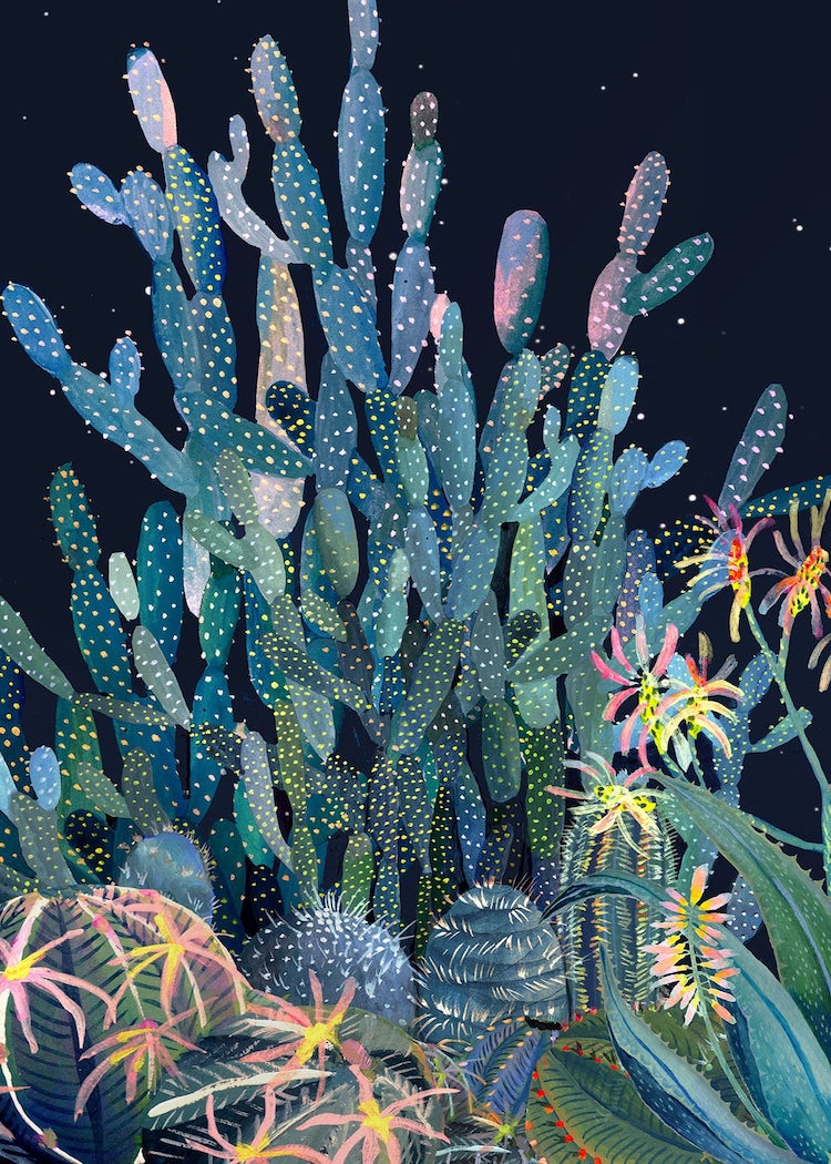 Cactus art print by Art and People