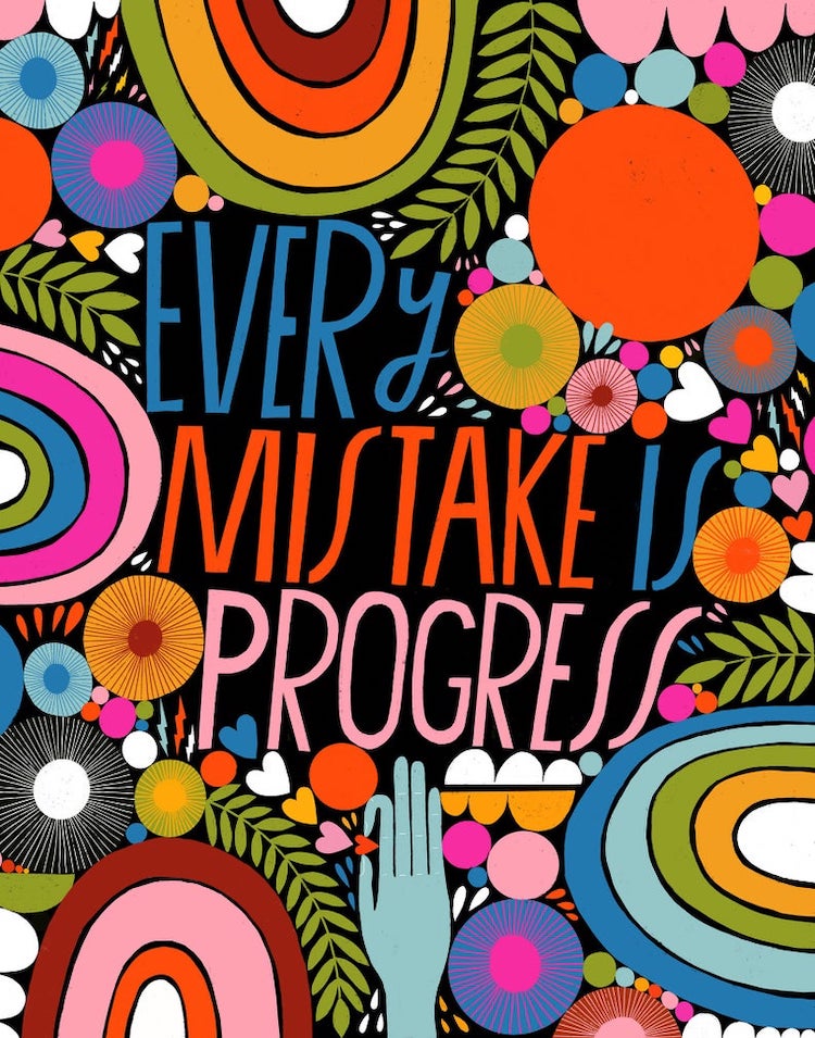 Every Mistake is Progress print by Lisa Congdon