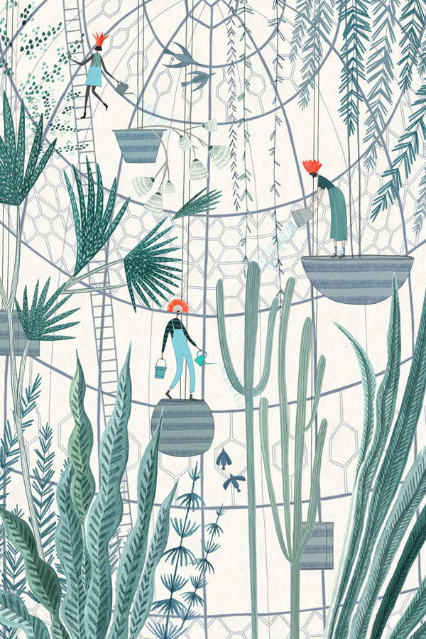 Stylized illustration by Rosanna Tasker