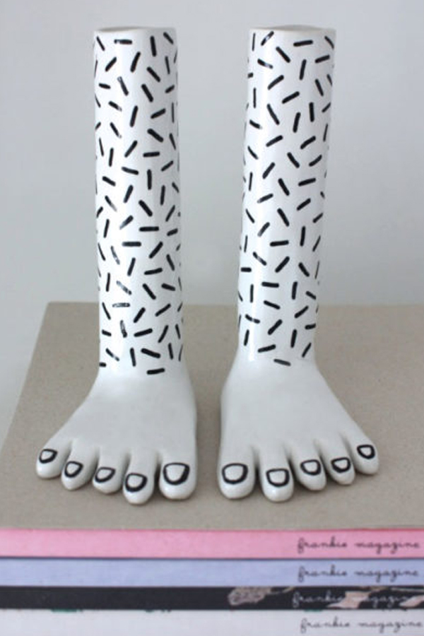 Hairy ceramic legs