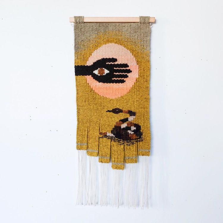 Contemporary weaving by Natalie Novak