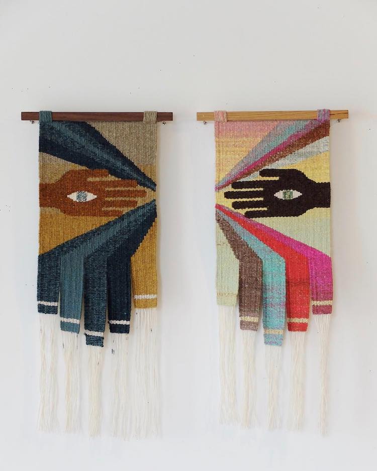 Contemporary weaving by Natalie Novak