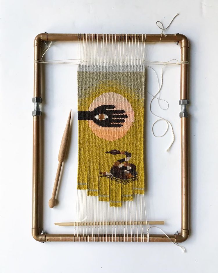 Contemporary weaving by Natalie Novak