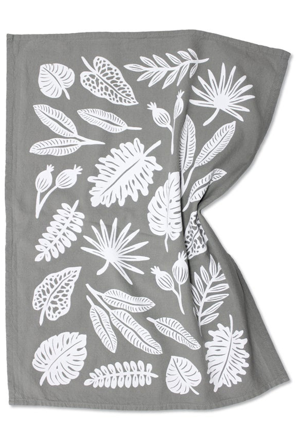 Leaf tea towel