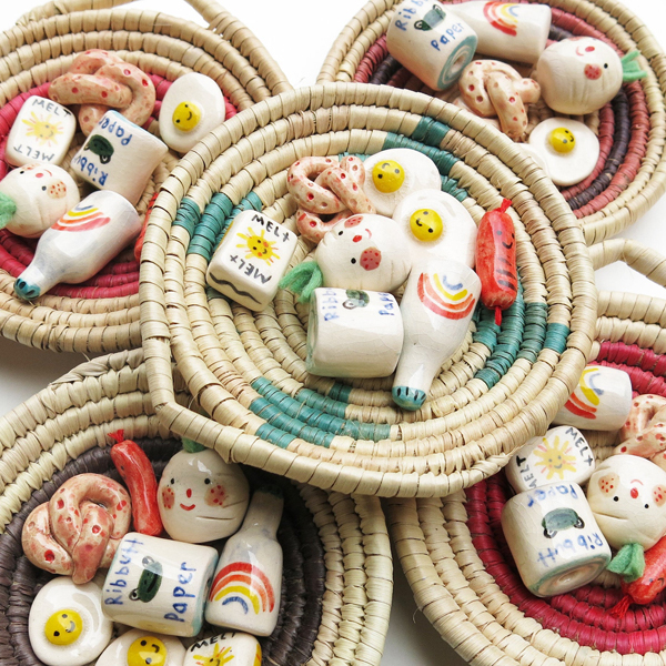 Miniature ceramic food