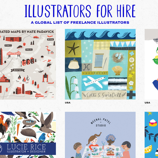 Illustrators for Hire Directory