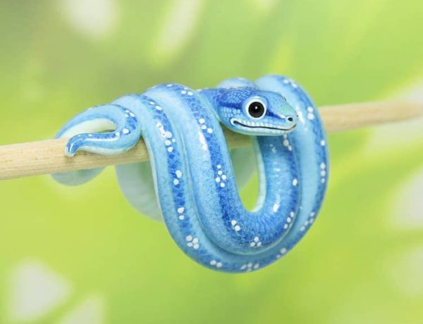 Polymer clay animal sculpture by Ramalama Creatures