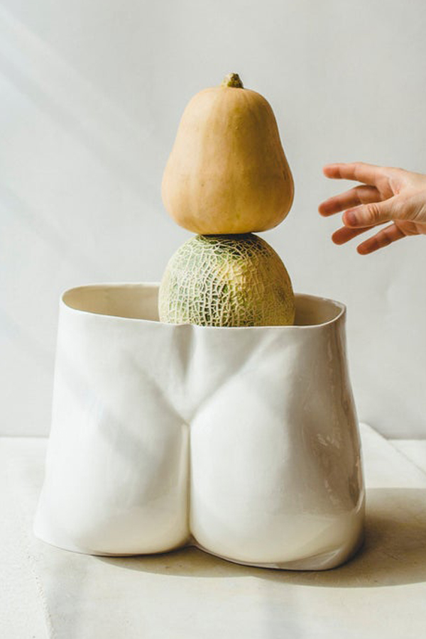 Unconventional ceramic vase