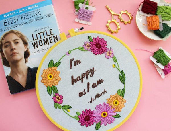 Little Women inspired embroidery pattern