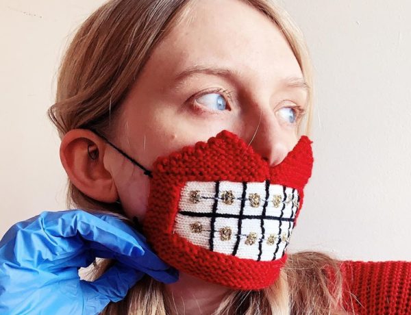 Bizarre decorative face masks