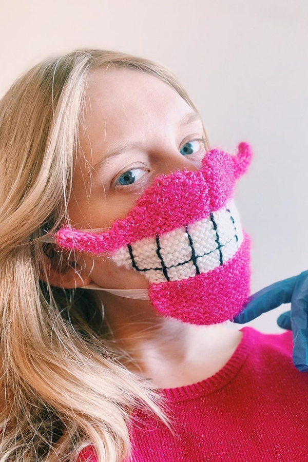 Knitted face masks