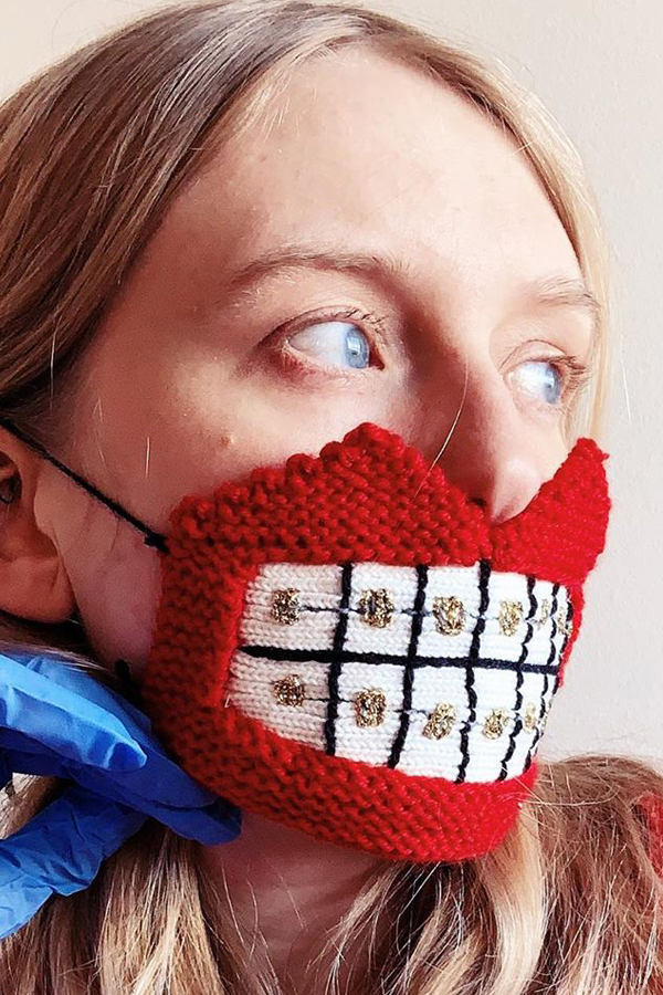 Knitted face masks