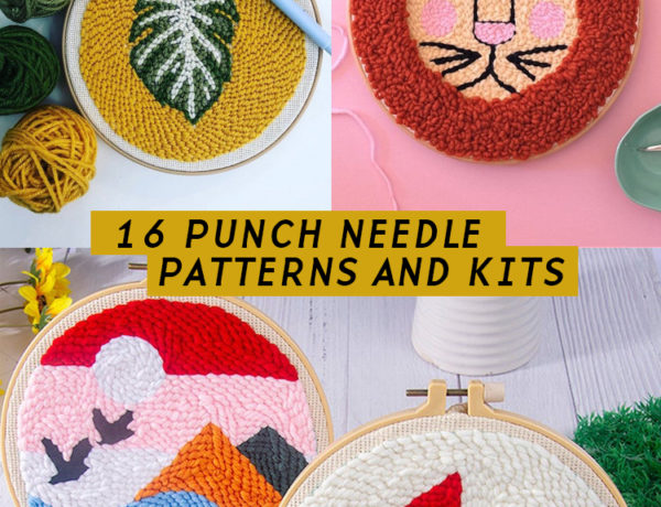 Punch needle pattern and kits