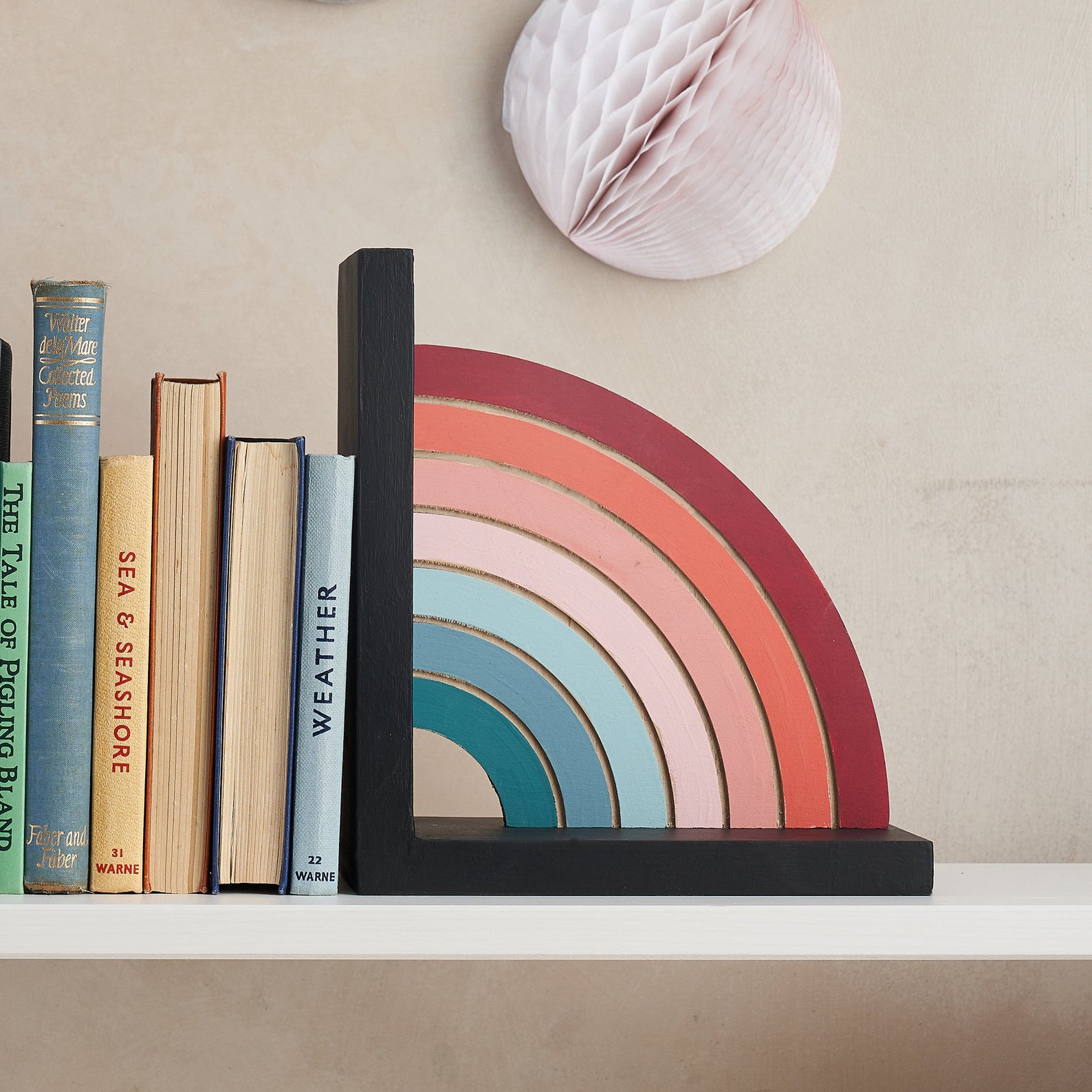 Rainbow bookend