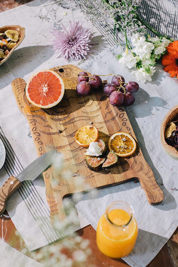 Tiger serving board