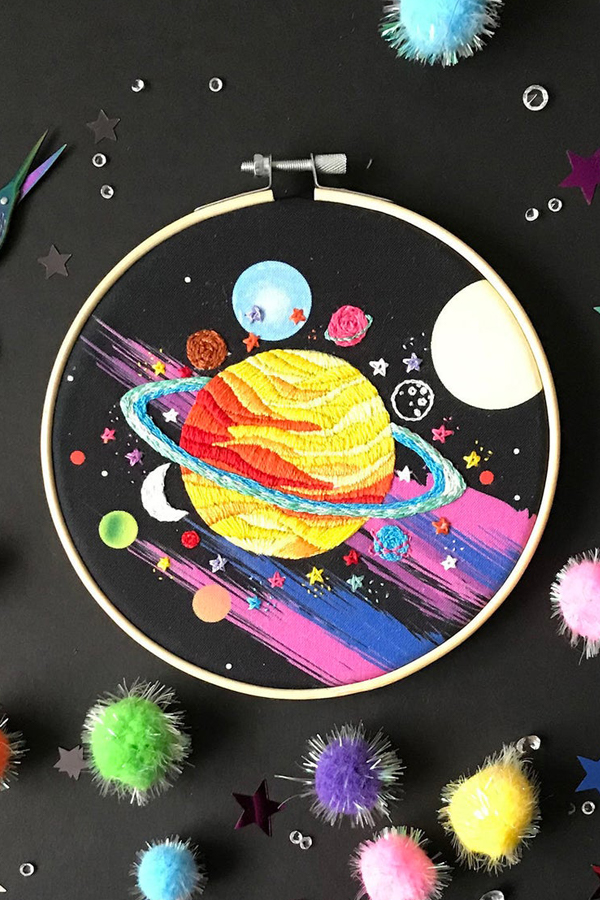 Space embroidery kity