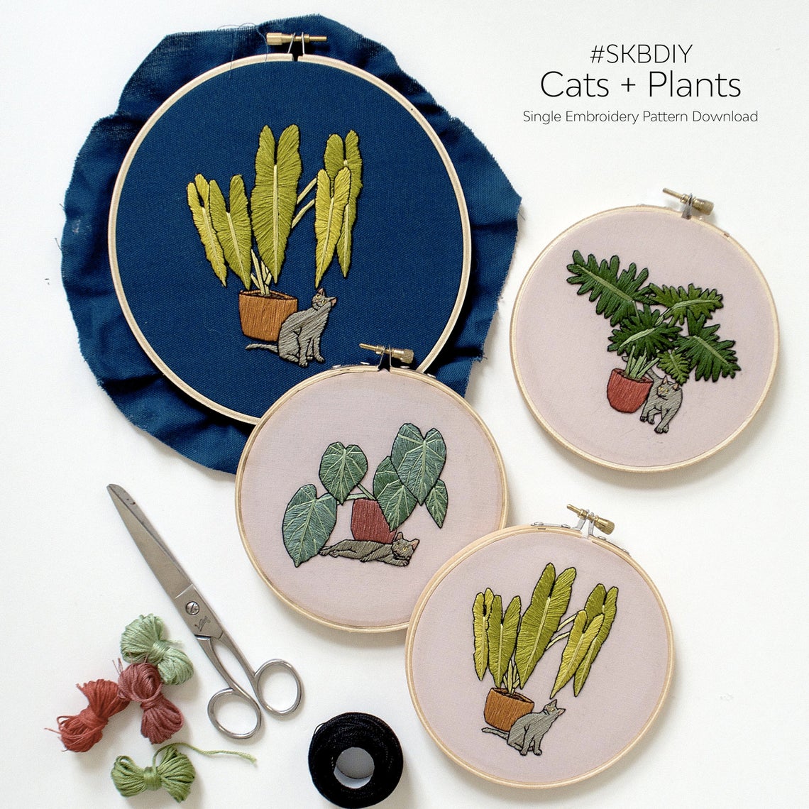 Hand embroidery pattern by Sarah K. Benning